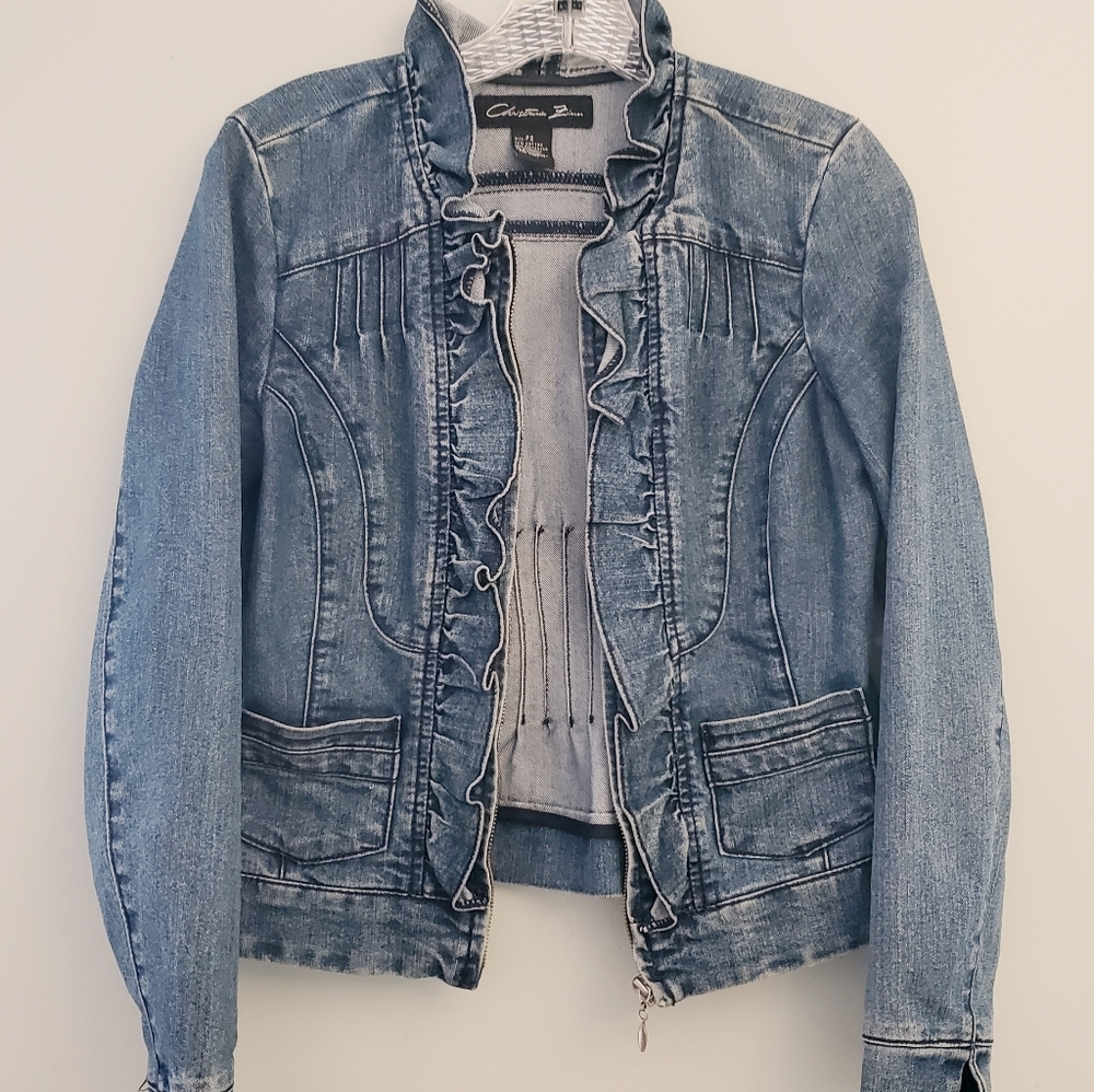 Christiana Zinn short Jean jacket.